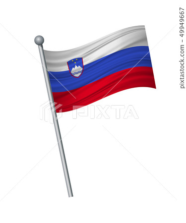 waving of flag on flagpole, Official colors and 49949667