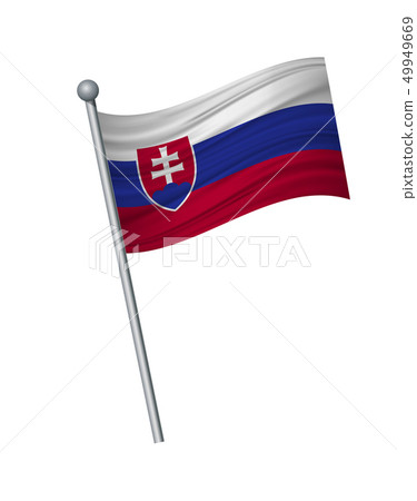waving of flag on flagpole, Official colors and 49949669