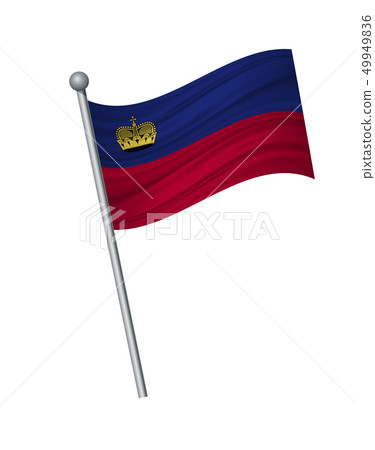waving of flag on flagpole, Official colors and waving of flag on flagpole, Official colors and 49949836