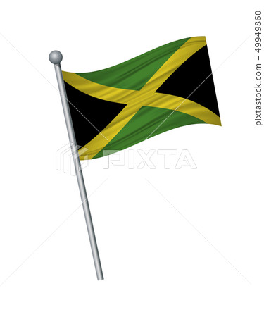 waving of flag on flagpole, Official colors and waving of flag on flagpole, Official colors and 49949860