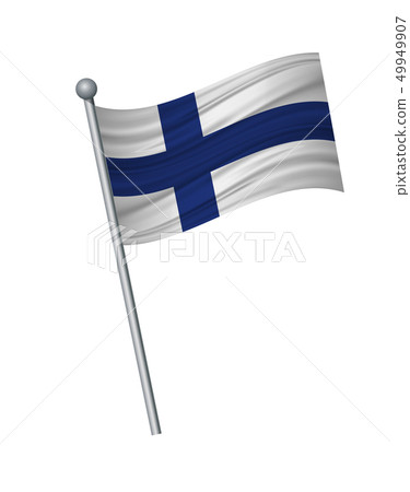 waving of flag on flagpole, Official colors and 49949907
