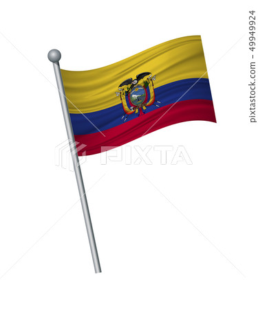 waving of flag on flagpole, Official colors and waving of flag on flagpole, Official colors and 49949924