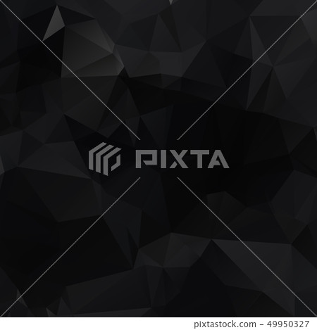 Black polygonal illustration, which consist of 49950327