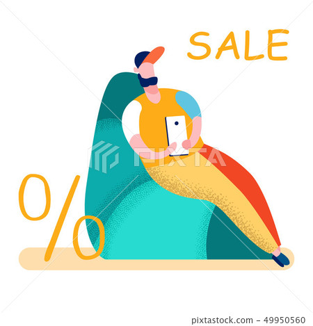 Man Searching for Lowest Price Vector Illustration Man Searching for Lowest Price Vector Illustration 49950560