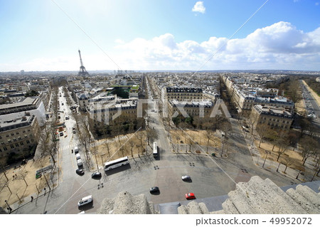 View of Paris from the Arc de Triomphe View of Paris from the Arc de Triomphe 49952072