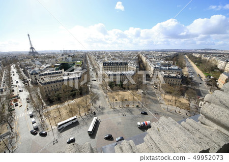 View of Paris from the Arc de Triomphe 49952073