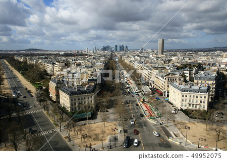 View of Paris from the Arc de Triomphe View of Paris from the Arc de Triomphe 49952075