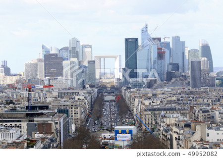 View of Paris from the Arc de Triomphe 49952082