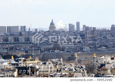 View of Paris from the Arc de Triomphe 49952090