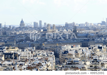 View of Paris from the Arc de Triomphe 49952091