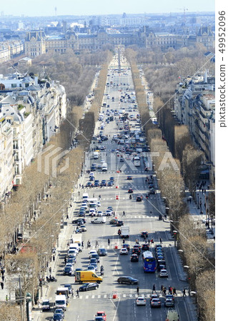 View of Paris from the Arc de Triomphe 49952096