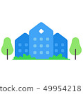 Hospital building icon illustration 49954218