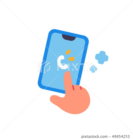 Emergency call to hospital icon illustration 49954253