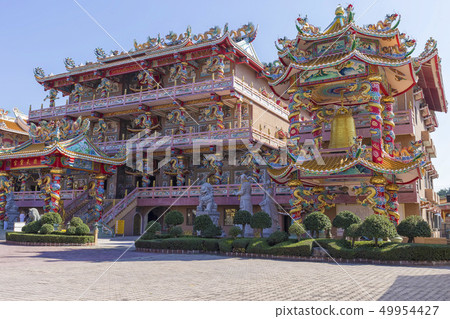 Chinese Temple, Buddhist shrine in Chon Buri 49954427