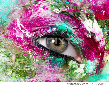 Beauty makeup. Beauty woman. Spa cosmetics makeup Beauty makeup. Beauty woman. Spa cosmetics makeup 49955036