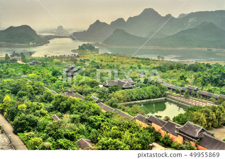 Landscape of the Bai Dinh temple complex at Trang An, Vietnam Landscape of the Bai Dinh temple complex at Trang An, Vietnam 49955869