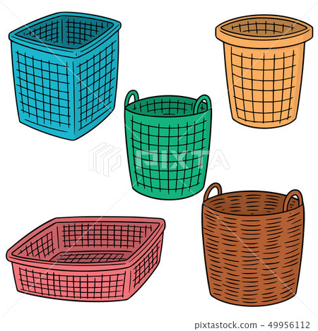 vector set of basket 49956112
