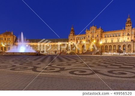 Seville. Spanish Square or Plaza de Espana. Seville. Spanish Square or Plaza de Espana. 49956520
