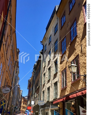 Stockholm's old town Garam Stan 49956609