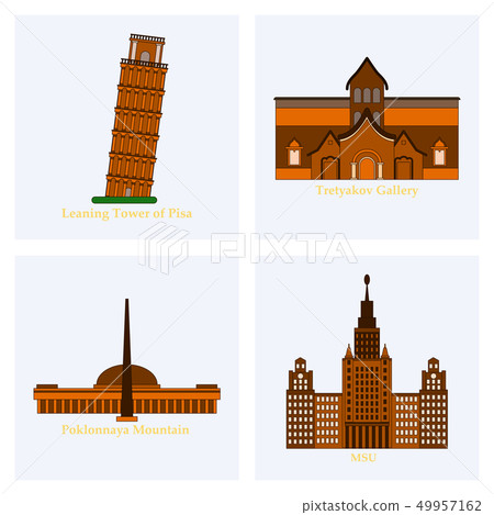 famous place and monument around the world. 49957162