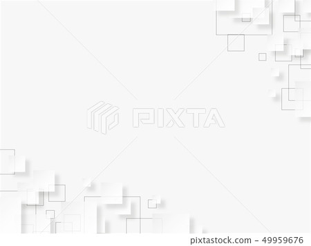 Simple background white rectangle - Stock Illustration [49959676] - PIXTA