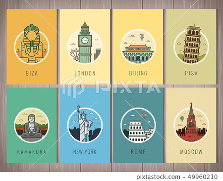 World landmarks collection. Travel and Tourism. Vector World landmarks collection. Travel and Tourism. Vector 49960210