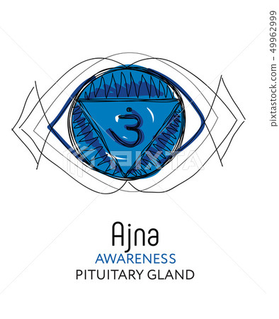 Chakra Ajna, pituitary gland, Ayurveda Chakra Ajna, pituitary gland, Ayurveda 49962999
