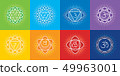 Set of chakras of human body, Ayurveda 49963001