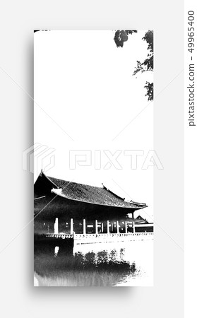 Korean traditional background, calligraphy traditional background 49965400