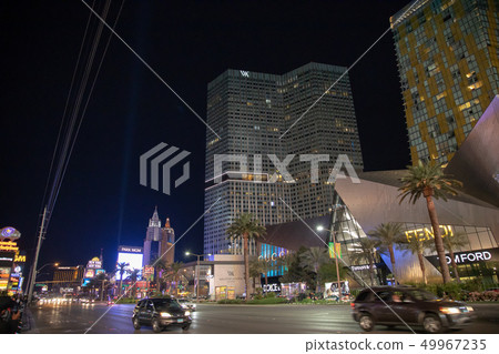 Las Vegas boulevard night view 49967235