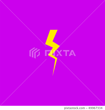 Flash and lightning icon. Thunderstorm bolt sign. 49967334