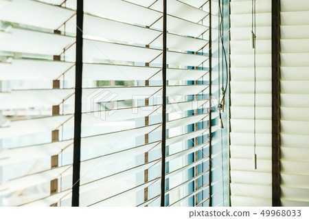 Beautiful blinds window decoration interior of room 49968033