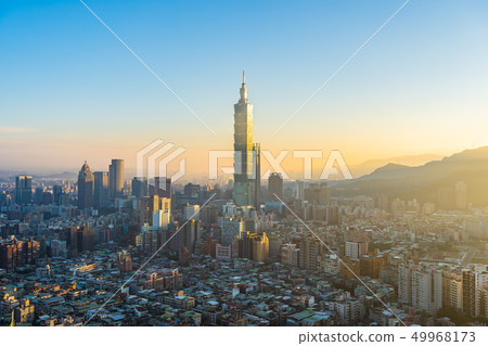 Beautiful architecture building taipei city 49968173