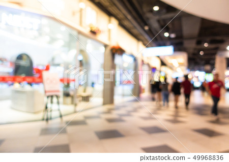 Abstract blur and defocused shopping mall and retail interior of department store 49968836