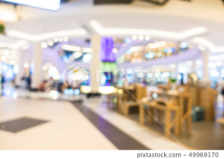 Abstract blur and defocused shopping mall and retail interior of department store Abstract blur and defocused shopping mall and retail interior of department store 49969170