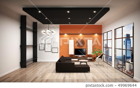 working room with sofa and decoration work room 49969644