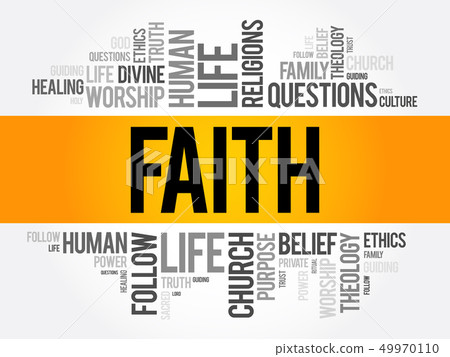Faith word cloud collage Faith word cloud collage 49970110