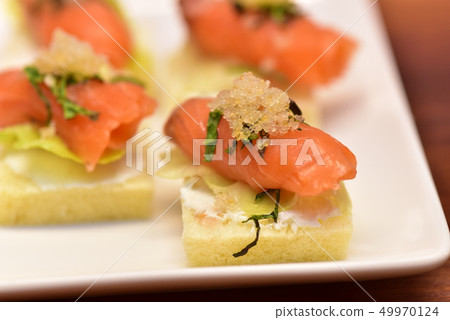 Salmon, canapes, salmon canapes, catering, dessert, brunch, finger food, snacks, excursions Salmon, canapes, salmon canapes, catering, dessert, brunch, finger food, snacks, excursions 49970124