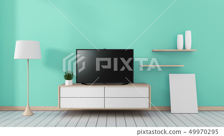 modern mint living room. 3d rendering modern mint living room. 3d rendering 49970295