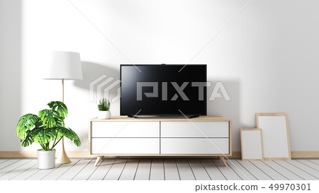 Cabinet Decor Modern Living Room Zen Style Stock Illustration 49970301 Pixta