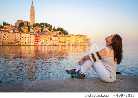 Romantic old town of Rovinj in Croatia, Europe. Romantic old town of Rovinj in Croatia, Europe. 49972038
