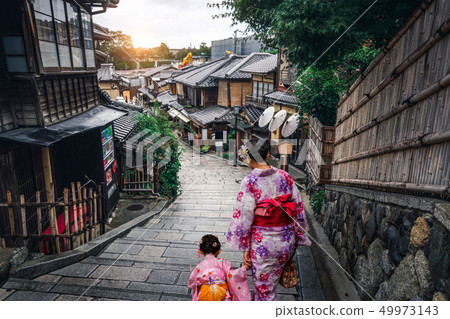 Traveler in Higashiyama District, Kyoto, Japan 49973143
