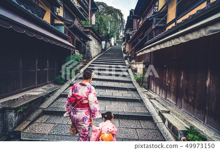 Traveler in Higashiyama District, Kyoto, Japan 49973150