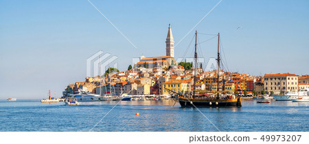 Romantic old town of Rovinj in Croatia, Europe. Romantic old town of Rovinj in Croatia, Europe. 49973207