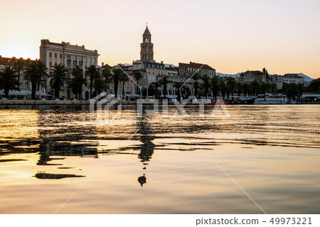 Old town of Split in Dalmatia, Croatia. 49973221