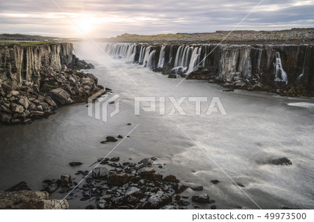 Amazing scenery of Selfoss waterfall in Iceland. Amazing scenery of Selfoss waterfall in Iceland. 49973500