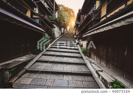 Street in old town of Higashiyama, Kyoto, Japan Street in old town of Higashiyama, Kyoto, Japan 49973584