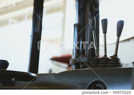 forklift truck loader in factory warehouse forklift truck loader in factory warehouse 49975020