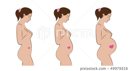 pregnant woman waiting for baby trimester 49978816