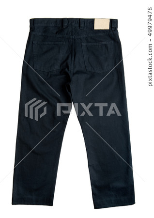 Black jeans on white 49979478
